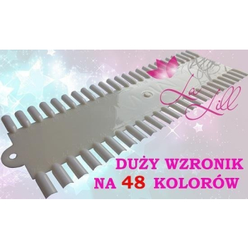 Duzy wzornik na lakiery zele 48 kolorow tipsów    A@A !